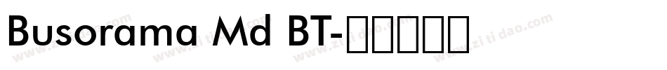 Busorama Md BT字体转换